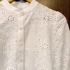 Camisa broderie cuello mao