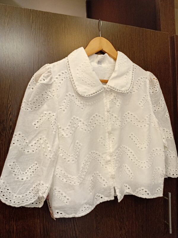 Camisa Broderie Corta