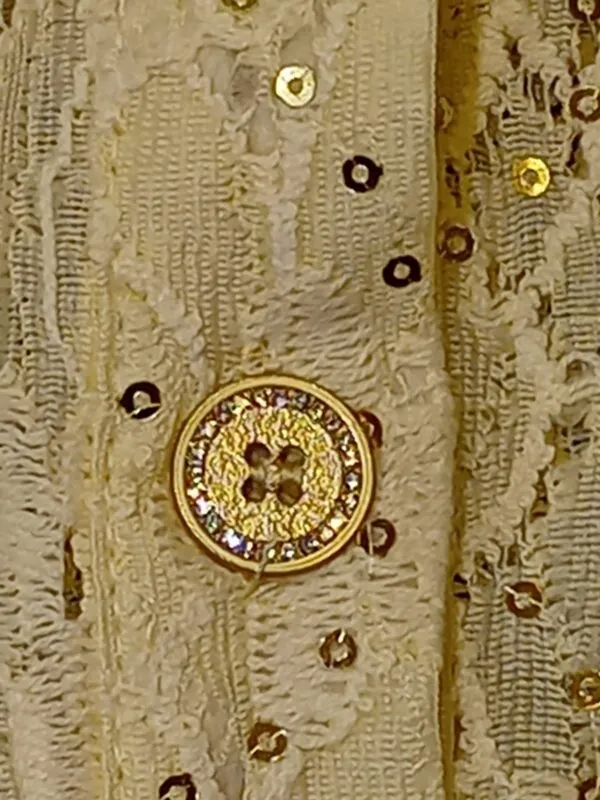 Camisa de tul con lentejuelas