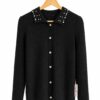 Cardigan trenzado brillos