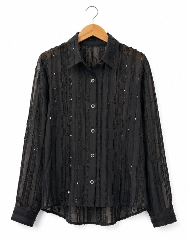 Camisa tul con lentejuelas
