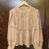 Blusa Manga Globo con Puntilla