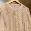 Blusa Manga Globo con Puntilla