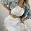 Vestido Puntilla y bordado