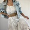 Vestido Puntilla y bordado
