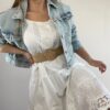Vestido Puntilla y bordado