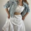 Vestido Puntilla y bordado