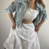 Vestido Puntilla y bordado