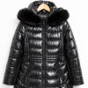 Campera de abrigo brillosa talles grandes