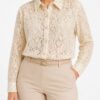 Camisa de tul con lentejuelas