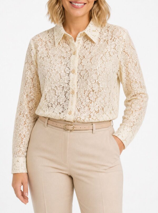 Camisa de tul con lentejuelas