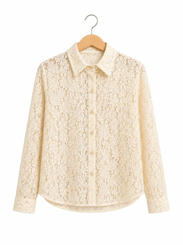 Camisa de tul con lentejuelas