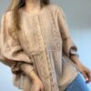 Blusa Manga Globo con Puntilla