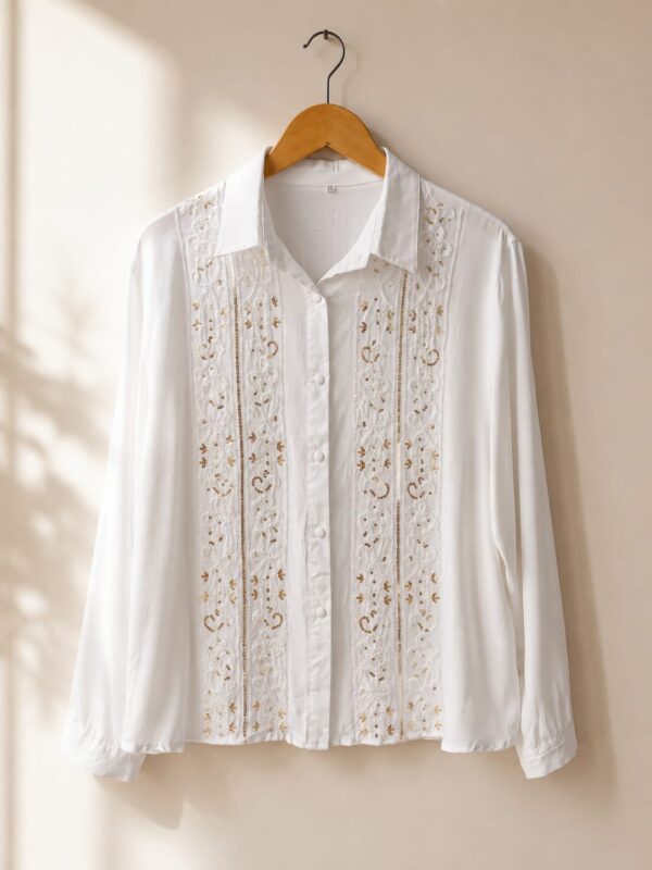 Camisa Lentejuelas talles grandes