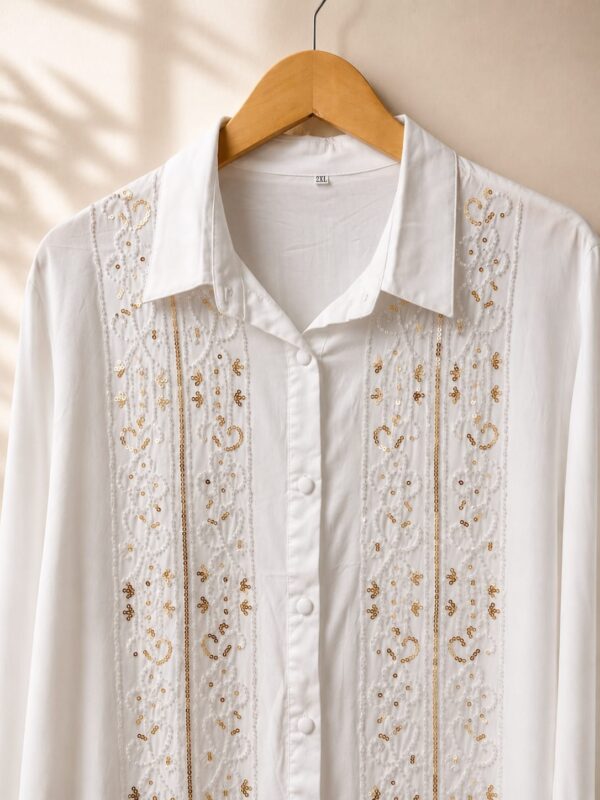 Camisa Lentejuelas talles grandes