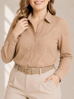 Camisa broderie talles grandes