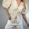 Blusa lazo con broderie