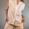 Blusa sin mangas broderie