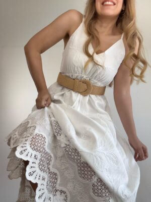 Vestido Largo bordado