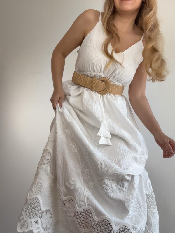 Vestido Largo bordado