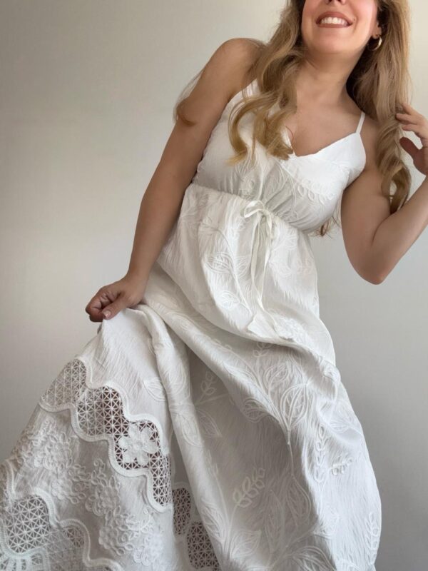 Vestido Largo bordado