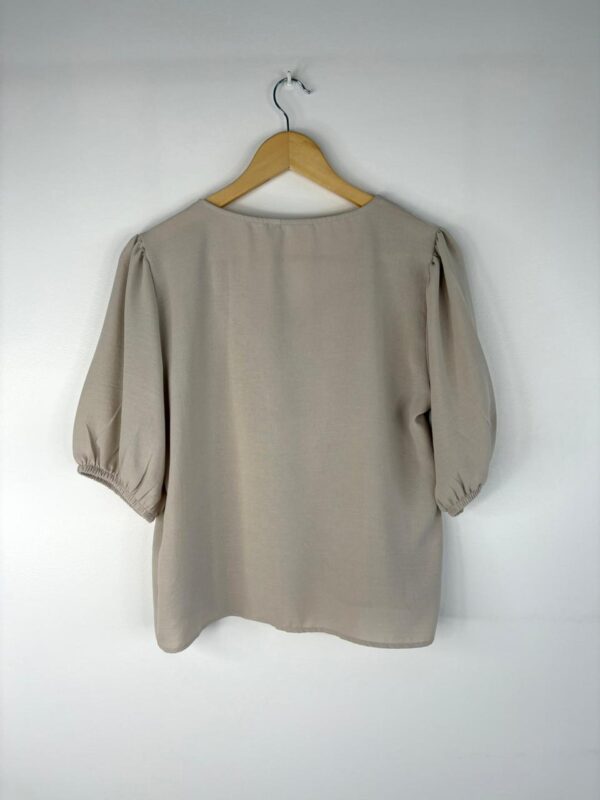 Blusa crep lazo manga princesa