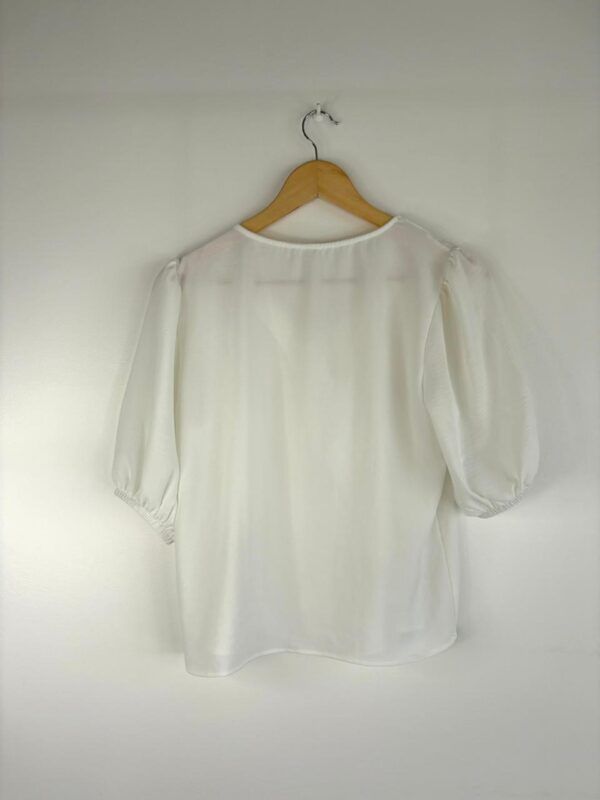 Blusa crep lazo manga princesa