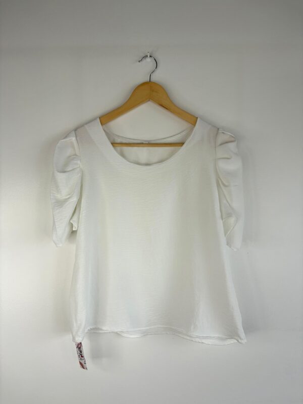 Blusa crep manga princesa