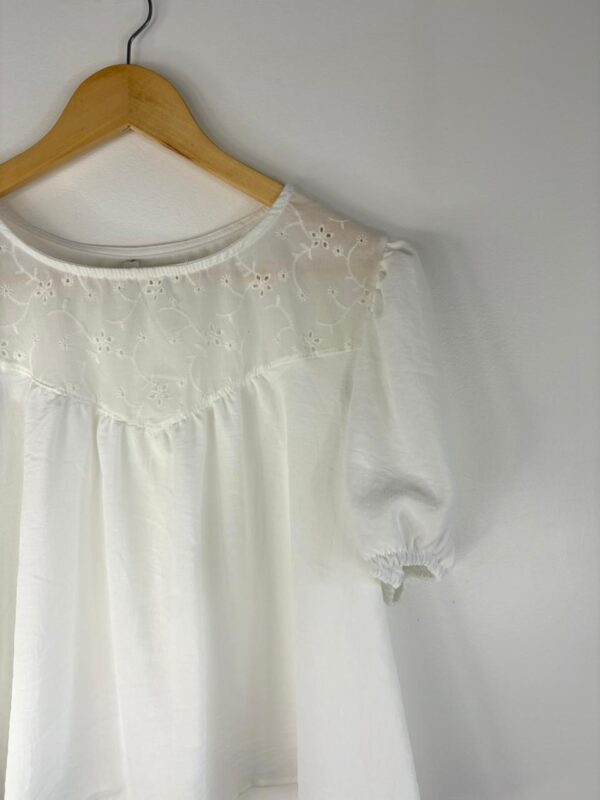 Blusa crep manga princesa