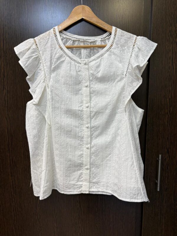 Blusa volados broderie talles grandes