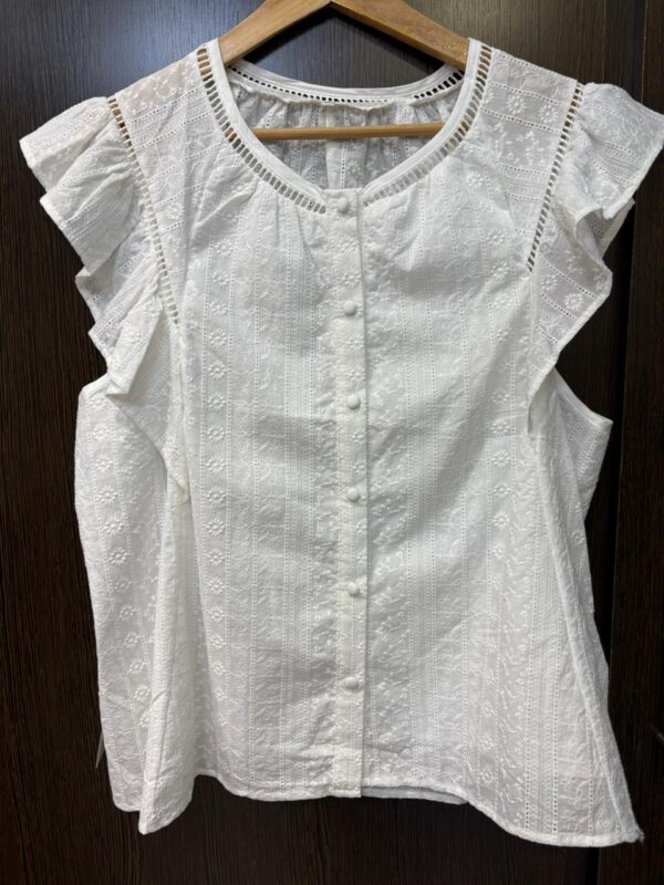 Blusa volados broderie talles grandes