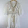 Vestido corto broderie lentejuelas