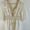 Vestido corto broderie lentejuelas