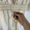 Vestido corto broderie lentejuelas