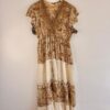 Vestido largo bordado puntillas