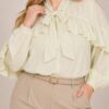 Blusa lazo con volados