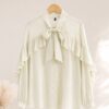 Blusa lazo con volados