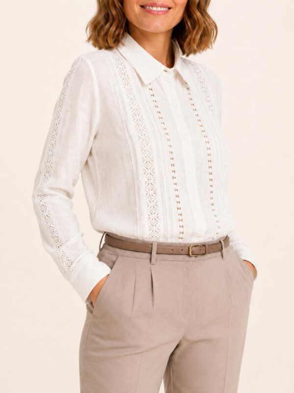 Camisa puntilla talles grandes