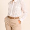 Camisa puntillas plumetti talles grandes