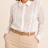 Camisa puntillas plumetti talles grandes