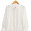 Blusa puntillas cuello mao talles grandes
