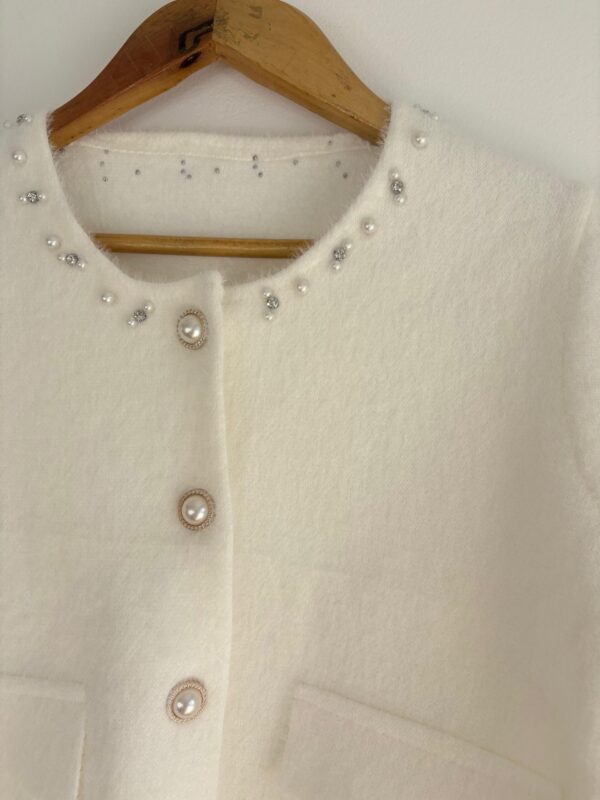 saco lana con apliques