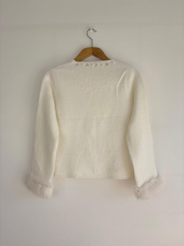 saco lana con apliques