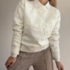 Sweater flores bordadas lentejuelas