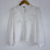 Blusa broderie combinado con guipur