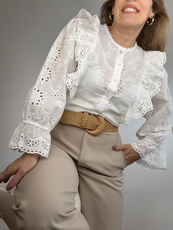 Blusa broderie volados