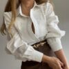 Camisa puntillas y guipur