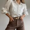 Camisa puntillas y guipur