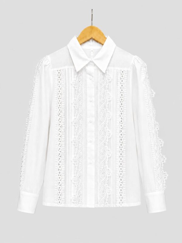 Camisa puntillas y guipur
