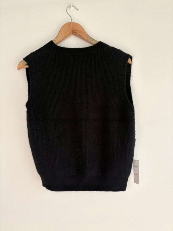 Chaleco flores tul y canutillos